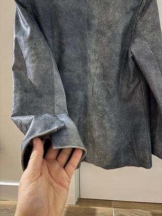 Americana Piel Himera Talla 44 Gris