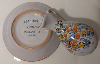 Set di piatti e barattoli in ceramica Lufeco 1960