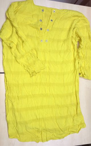 Túnica Zara Talla 38 Amarillo