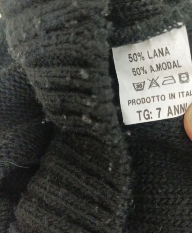 Dolcevita bambino nero