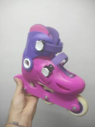 Patines en línea Oxelo niña, protecciones y casco