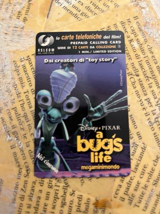 Carte telefoniche A Bug's Life Disney Pixar