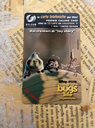 Carte telefoniche A Bug's Life Disney Pixar
