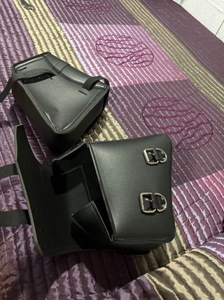 Alforjas custom cuero