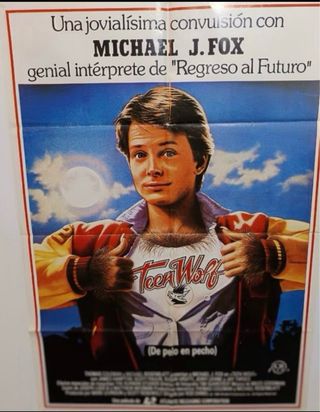 Cartel Cine Teen Wolf Michael J. Fox