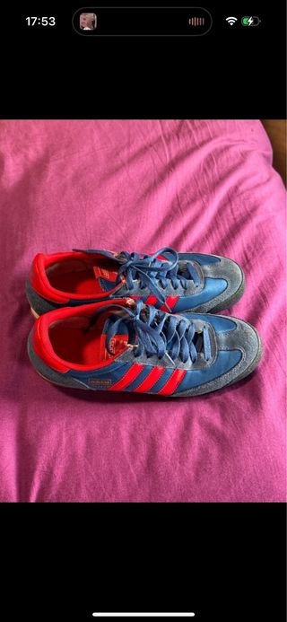 Zapatillas Adidas Talla 40 Azul y Rojo