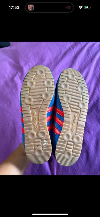Zapatillas Adidas Talla 40 Azul y Rojo