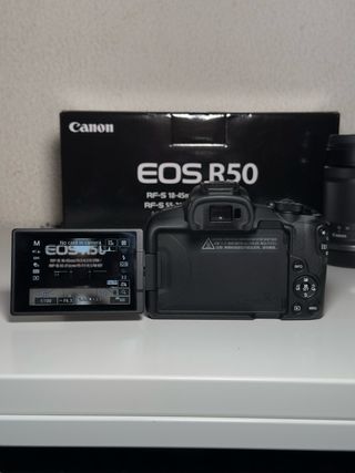 Canon EOS R50 + RF-S 18-45mm & 55-210mm Lens Kit –