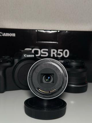 Canon EOS R50 + RF-S 18-45mm & 55-210mm Lens Kit –