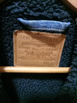 Cazadora Levis Sherpa Hombre Azul 