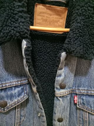 Cazadora Levis Sherpa Hombre Azul 