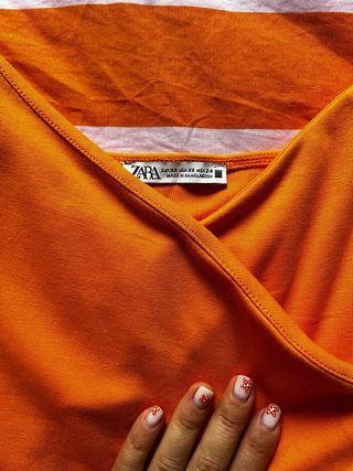 Vestido Naranja Zara