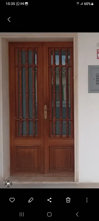 Puerta exterior madera norte 2 hojas