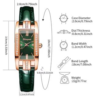 Reloj Mujer Dorado y Verdet