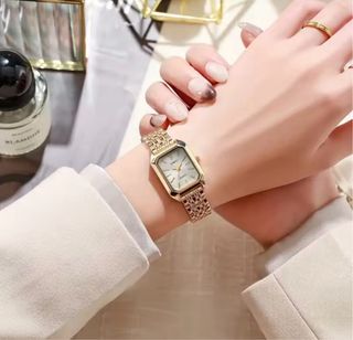 Reloj de pulsera dorado para hombre