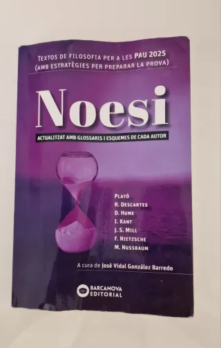Noesi. Textos de filosofia per a les PAU 2025