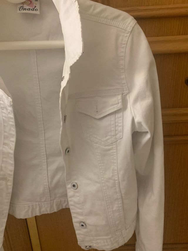 Cazadora vaquera blanca Onado Talla M
