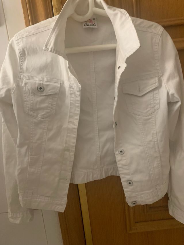 Cazadora vaquera blanca Onado Talla M