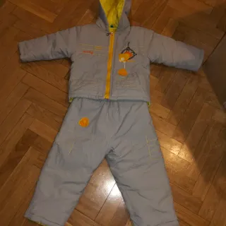 Traje de nieve para niño gris