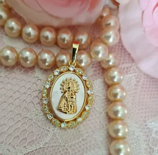 Collar y medalla virgen Desamparados 