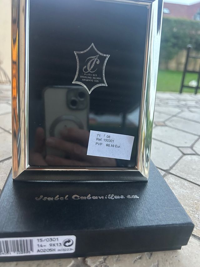 Moldura fotográfica prata 9x13