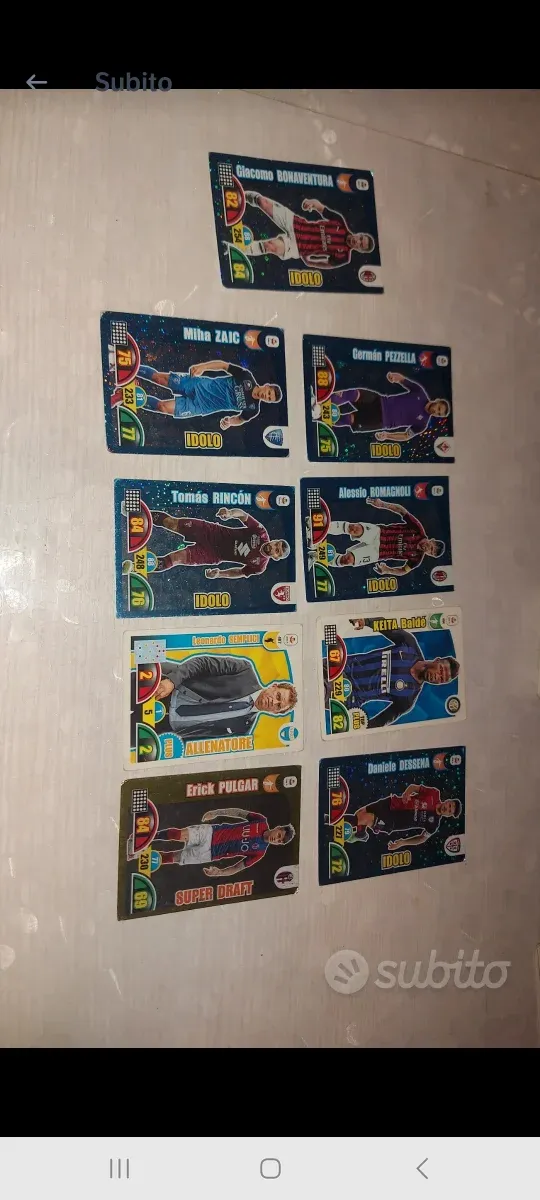 N.209 Carte Calciatori Panini Miste dal 2019 al 20