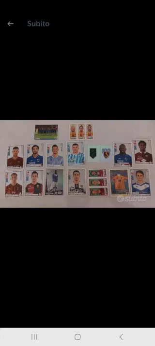N.209 Carte Calciatori Panini Miste