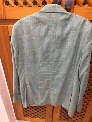 Blazer de lino hombre color menta