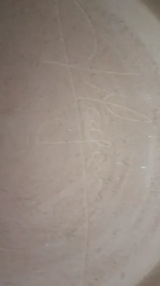 Plato de cerámica decorado