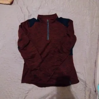 Maglietta da equitazione mezza zip