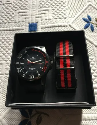 Reloj Racer Negro y Rojo