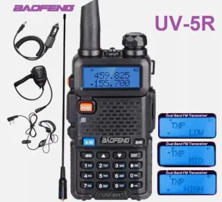 2 Radios Baofeng Walkie Talkie + Accesorios