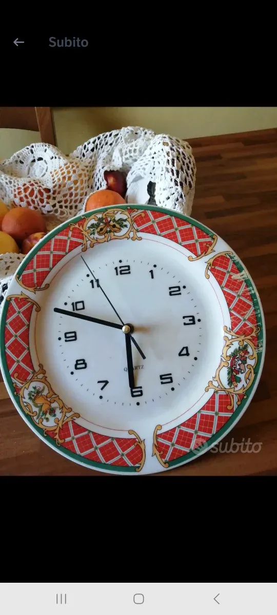 4 Orologi da parete decorato