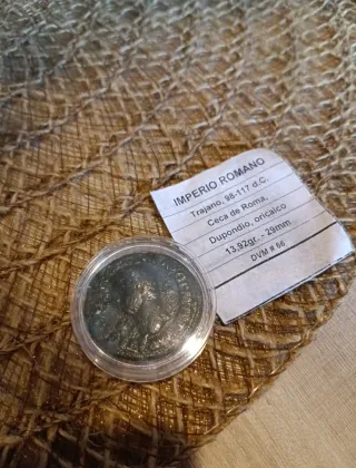 Moneta Romana Traiano Dupondio Oricaco