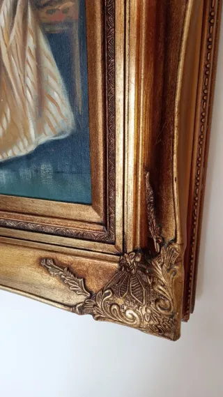 Quadro Stile Ottocento su Tela cornice in legno