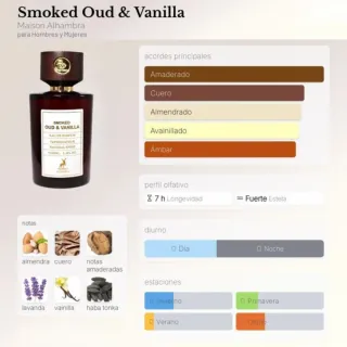 Perfume Alhambra Smoked Oud & Vanilla 100ml