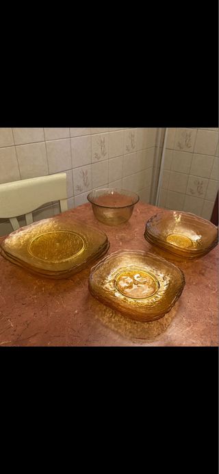 Set 4 Piatti La Murrina Ambra Vintage