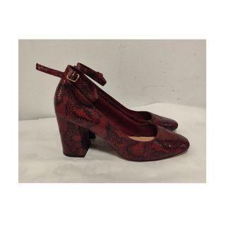Zapatos tacón tipo merceditas tacón de 8cm, Sfera.