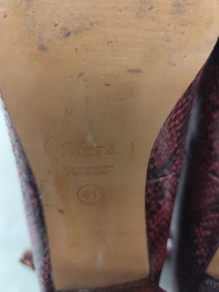 Zapatos tacón tipo merceditas tacón de 8cm, Sfera.