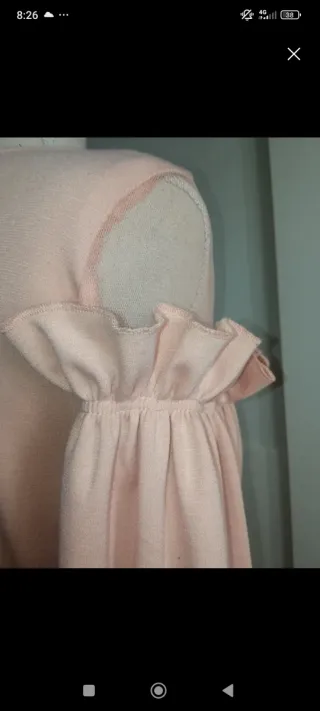 Vestido algodón manga larga