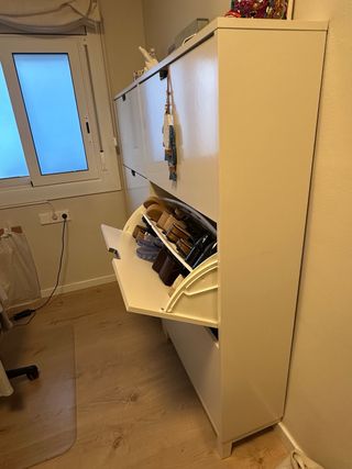 2 armadi portascarpe bianchi Ikea