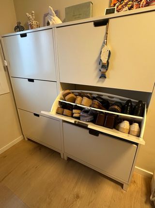 2 armadi portascarpe bianchi Ikea