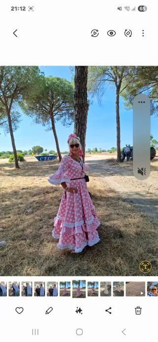 Traje de flamenca Hecha a Mano Talla 40.42.