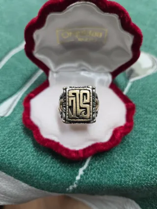 Anillo Plata Baño Oro