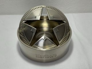 Posacenere Marlboro Acciaio Nuovo Vintage