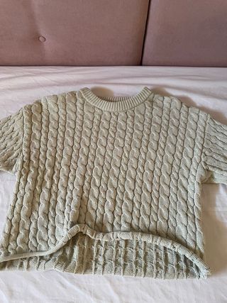 Jersey Zara verde oliva talla 13-14 años