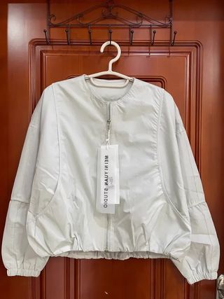 Chaqueta Béisbol Mujer Gris Talla Única