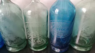 Lote 8 sifones españoles antiguos