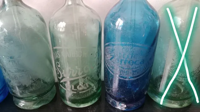 Lote 6 sifones españoles antiguos