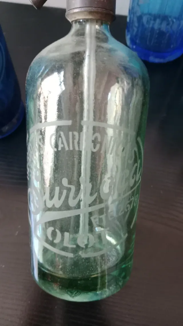 Lote 6 sifones españoles antiguos